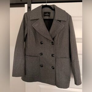 London Fog Women's Gray Peacoat women’s size S
